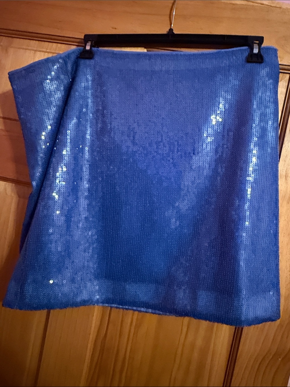 J. Crew Blue Sequin Mini Skirt